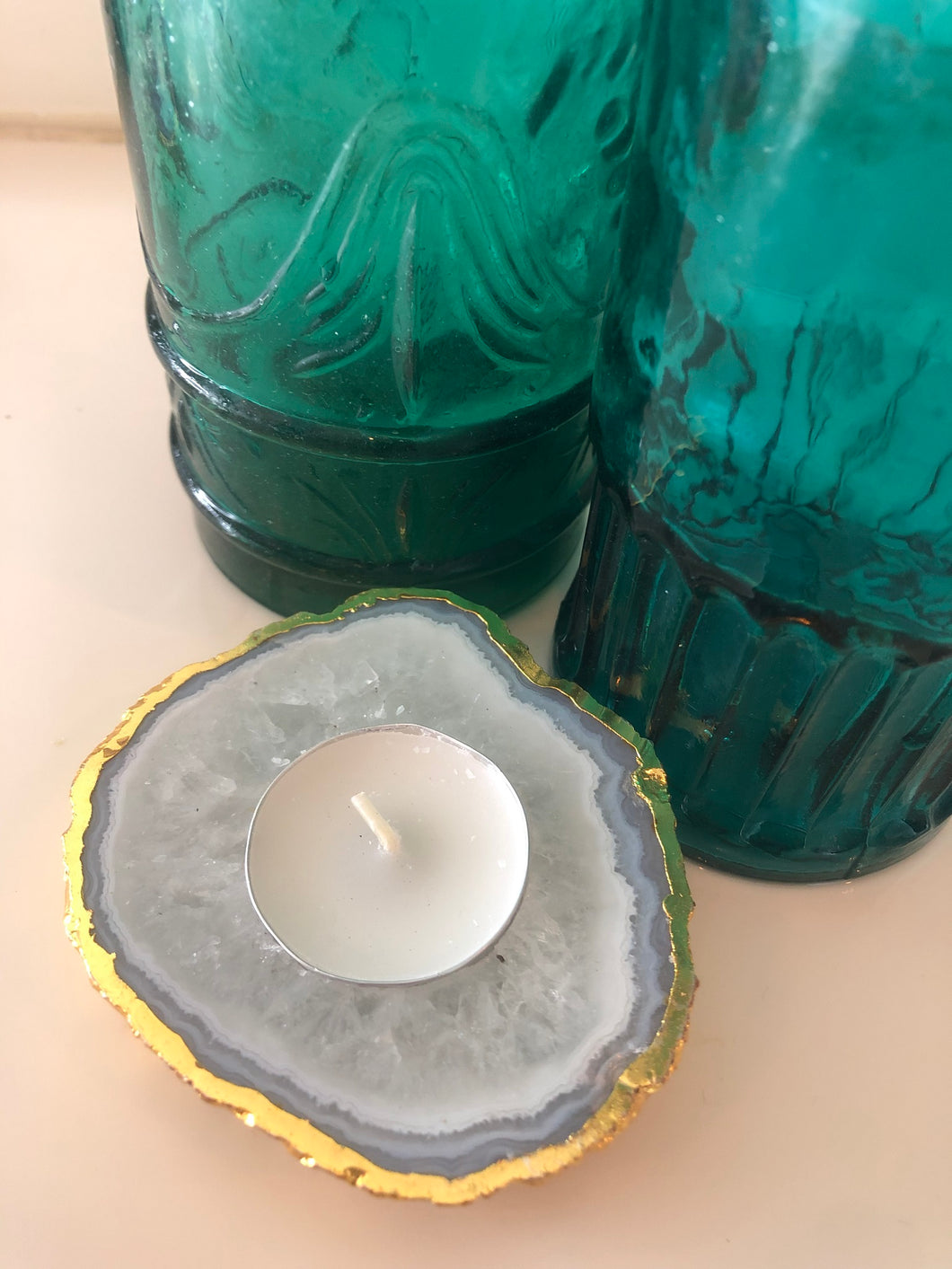 Agate Candle Holder Cloud