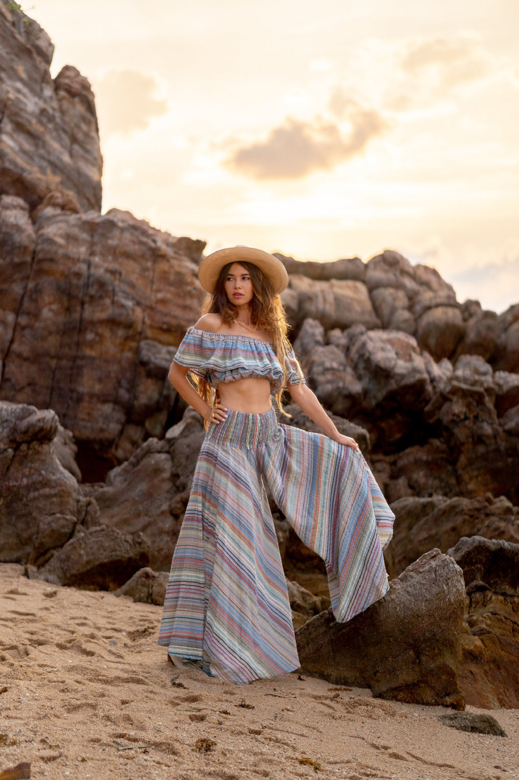 Lost In A Dream Lime Sky Twin Set