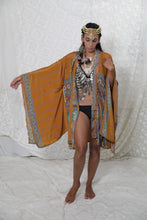Load image into Gallery viewer, Dreamcatcher Kimono Short Turmeric
