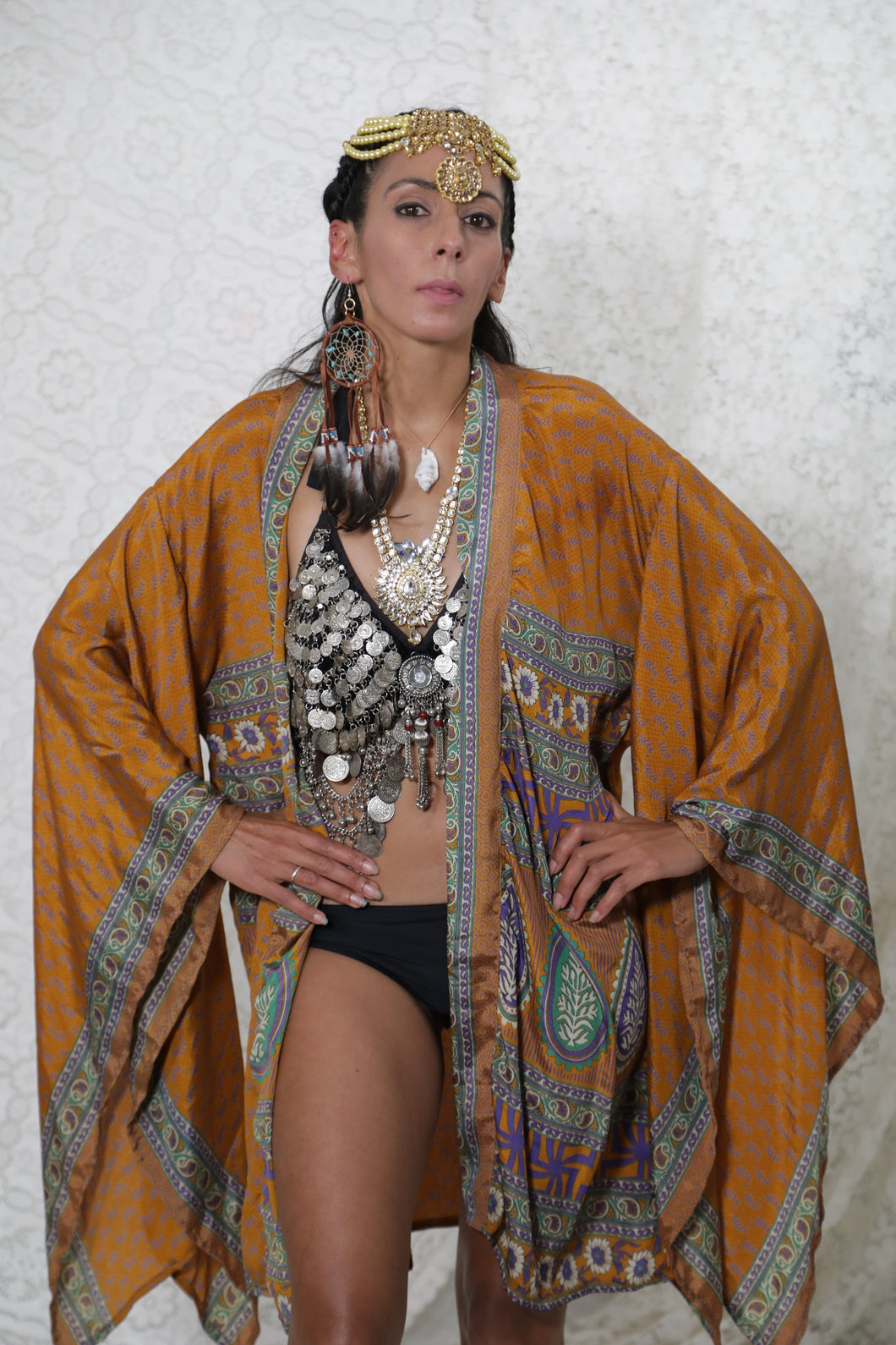 Dreamcatcher Kimono Short Turmeric