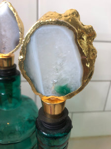 Agate Bottle Stopper Cloud