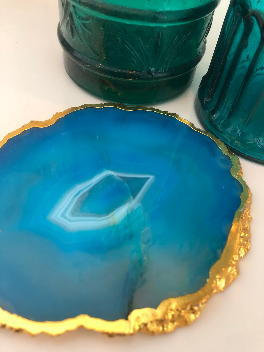 Agate Coaster Azure