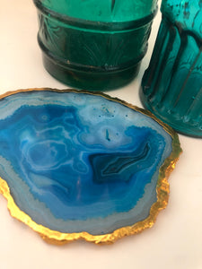 Agate Coaster Azure