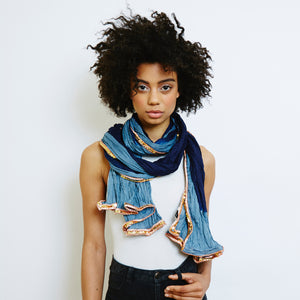 Dyed & Gone To Heaven Scarf Ocean