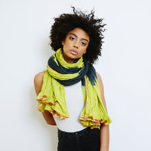 Load image into Gallery viewer, Dyed &amp; Gone to Heaven Scarf Lime
