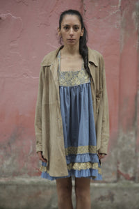 Boutique Dress Frenchi Denim Blue