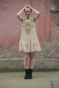Boutique Dress Frockella Nude