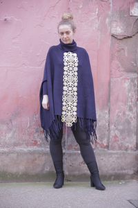 Boutique Poncho Cozmic Stars Royal