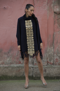 Boutique Poncho Cozmic Stars Royal