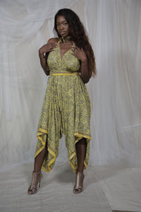 Dreamcatcher Playsuit Slate and Custard