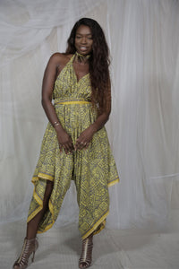 Dreamcatcher Playsuit Slate and Custard