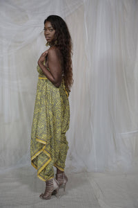 Dreamcatcher Playsuit Slate and Custard