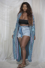 Load image into Gallery viewer, Dreamcatcher Kimono Long Aqua
