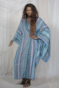 Dreamcatcher Kimono Long Aqua