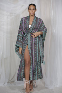 Dreamcatcher Kimono Long Purple Clouds