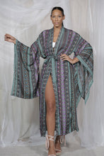 Load image into Gallery viewer, Dreamcatcher Kimono Long Purple Clouds
